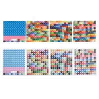 Magideal - Etiquetas Adhesivas Portátiles Con Números De Color, Etiquetas Adhesivas Duraderas Para Organizar Manualidades Y Manualidades, Etiquetas Adhesivas Par