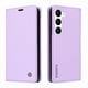 thumbnail image 4 of Funda Billetera de Cuero para Samsung Galaxy S23 con Tarjetero y Soporte - Tapa Magnética Morado, 4 of 6
