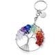 thumbnail image 3 of Llavero con 7 chakras, árbol de la vida de cristal curativo, llavero con piedras preciosas para mujer, 3 of 6