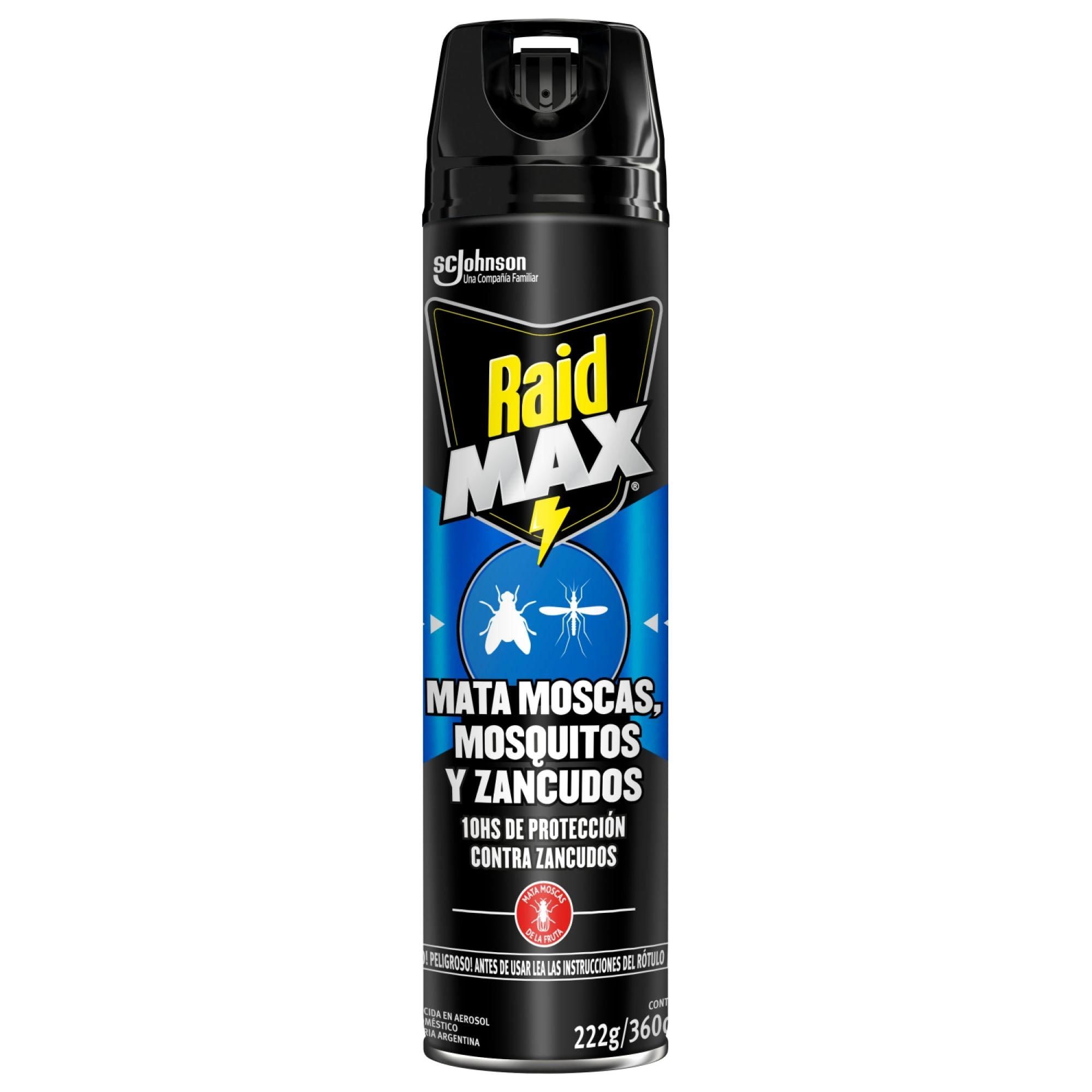 Insecticida Raid Max Aerosol Mata Moscas Y Mosquitos