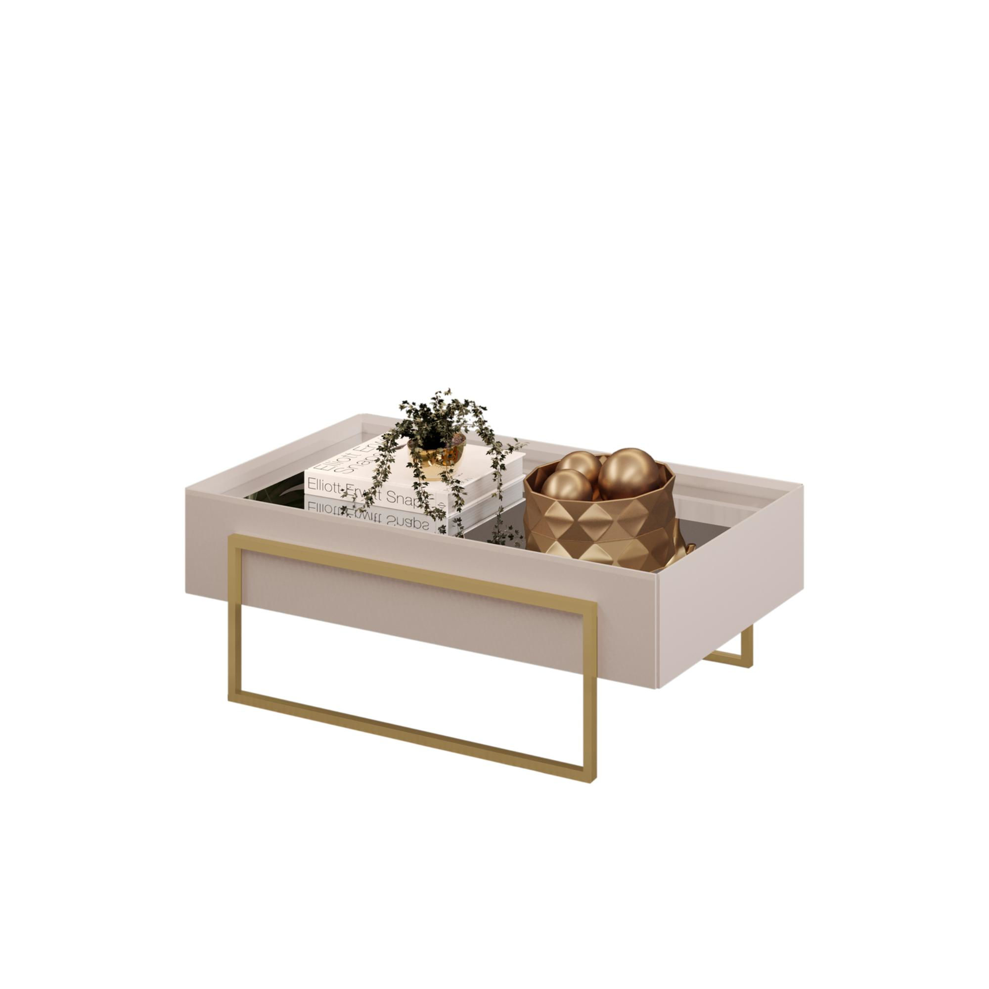 Vekka Home - Mesa Centro Pilar Beige