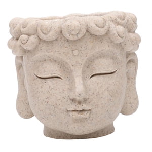 Ioensy - Maceta Con Cabeza De Buda, Regalo Budista, Maceta Para Cocina, Jardín Y Hogar