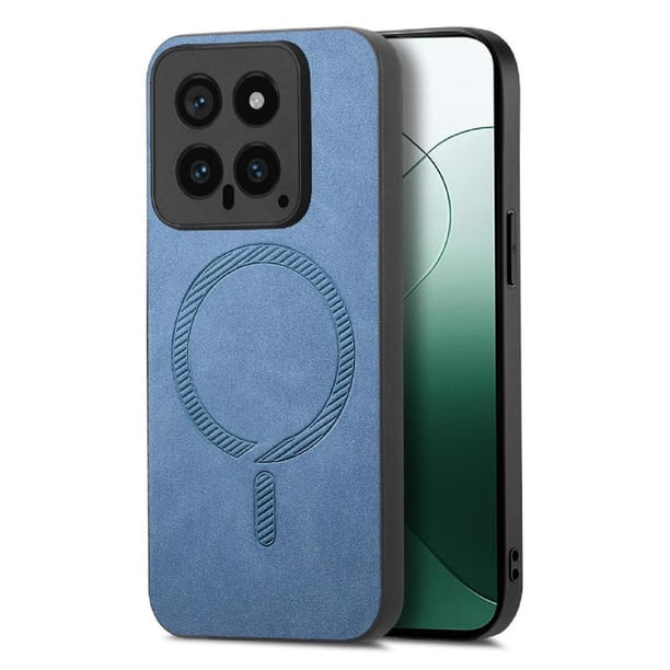 Magnetic Slim Case for Xiaomi 14 5G with Camera Guard & Anti-Scratch Back Blue