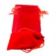 thumbnail image 3 of 50pcs bolsa de lazo de terciopelo suave bolsa de favor de la boda / bolso de regalo de navidad rojo, 3 of 3