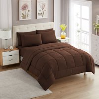 Set De Edredón Sweet Home Collection Brown, Completo, 7 Piezas