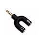 thumbnail image 2 of Cable Adaptador 3.5mm Para Micrófono Y Audio, 2 of 3