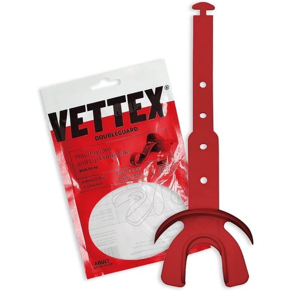Protector Bucal Vettex DoubleGuard con Protección de Labios – Color Cardinal