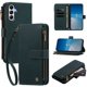 thumbnail image 3 of Cartera Samsung Galaxy A35 5G con Cremallera y Ranuras, Verde, 3 of 6