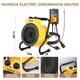 thumbnail image 2 of Calefactor para invernadero Noarixa 1500W con termostato digital, amarillo, 2 of 6