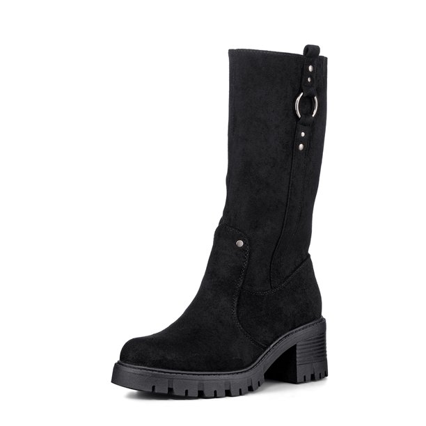 Botas Largas Casual De Gamuza Vintage Mujer Weide HX513