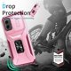 thumbnail image 2 of Funda Armada para Motorola Moto G 5G 2024 con Tapa Deslizante y Soporte Magnético Giratorio Rosa, 2 of 5