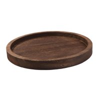 Magideal - Bandeja De Exhibición Bandeja Decorativa De Madera Versátiles Versátiles Organizador De Encimera De Soporte Fácil De Limpiar Para La Decoración De La Ronda Pequeña
