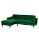 thumbnail image 2 of Sofa Chaiselong Der Salerno 3 Cuerpos Lado Izquierdo Tela Velvet Verde, 2 of 4