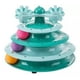 thumbnail image 1 of Torre Interactiva Para Gatos 3 Niveles Y Con Dos Ruedas Color Verde, 1 of 3