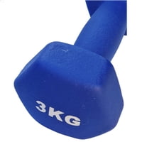 Master - Mancuerna Metal Recubierta Con Goma Color 3Kg