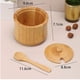 thumbnail image 3 of Tarro Azucarero De Bambú Con Tapa Y Cuchara Para Cocina, 3 of 6