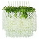 thumbnail image 1 of 12 glicinas artificiales blancas puras, exquisitas glicinas simuladas, decoración para bodas y ceremonias al aire libre., 1 of 8