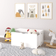 thumbnail image 3 of Kids Toy Storage Organizer with Rolling Drawer – Modern Wooden Toy Chest with Wheels, Large Pull-Out Bin for Nursery, Bedroom or Playroom, 3 of 3