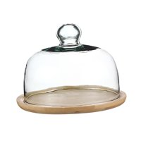 Bothyi - Soporte Para Tartas Con Cúpula De Cristal, Bandeja Para Servir Tartas, Boda, Fiesta Festiva, Para Tarta De 8 Pulgadas