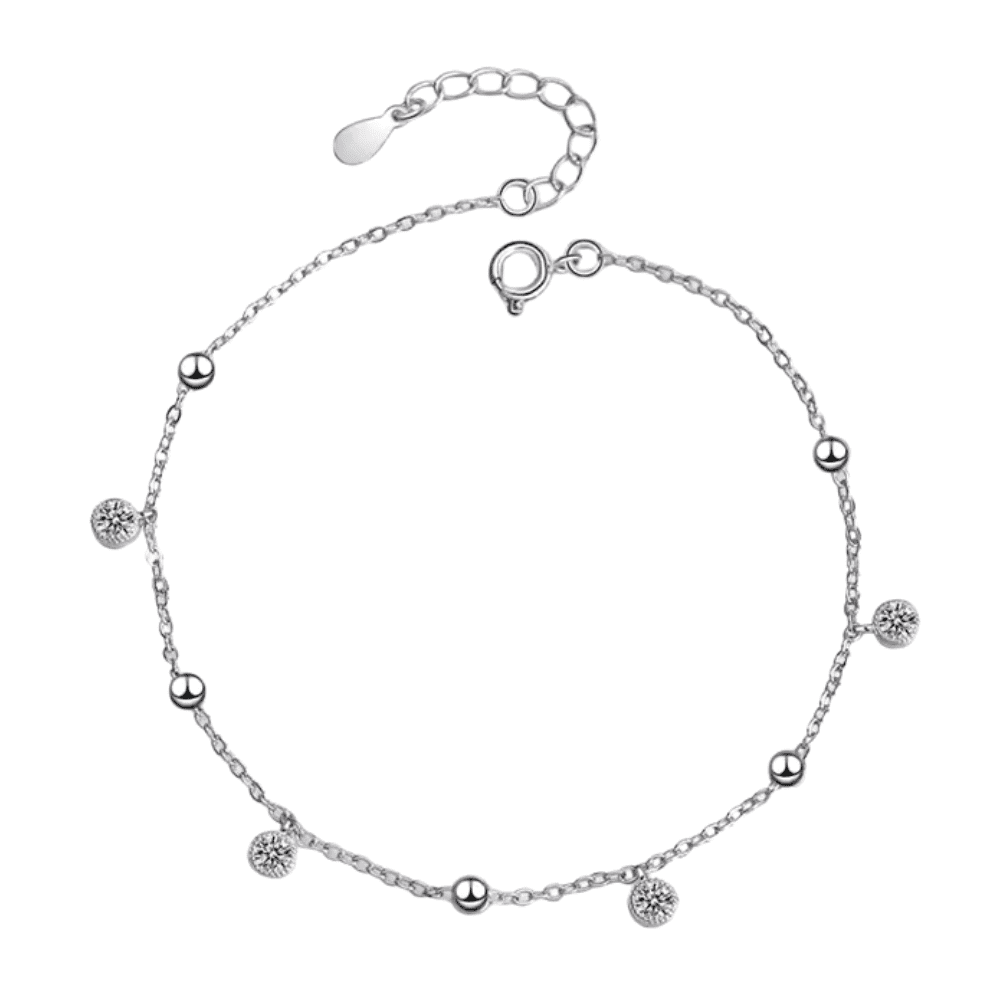Fershop - Tobillera Cadena Con Circones Colgantes