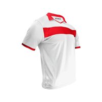 Snix - Polera De Futbol Infantil Zid Blanco Franja Roja Talla 12