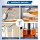 thumbnail image 4 of Tetera Aquach Aquach de vidrio de 2,5 litros con infusor de acero inoxidable, 4 of 5
