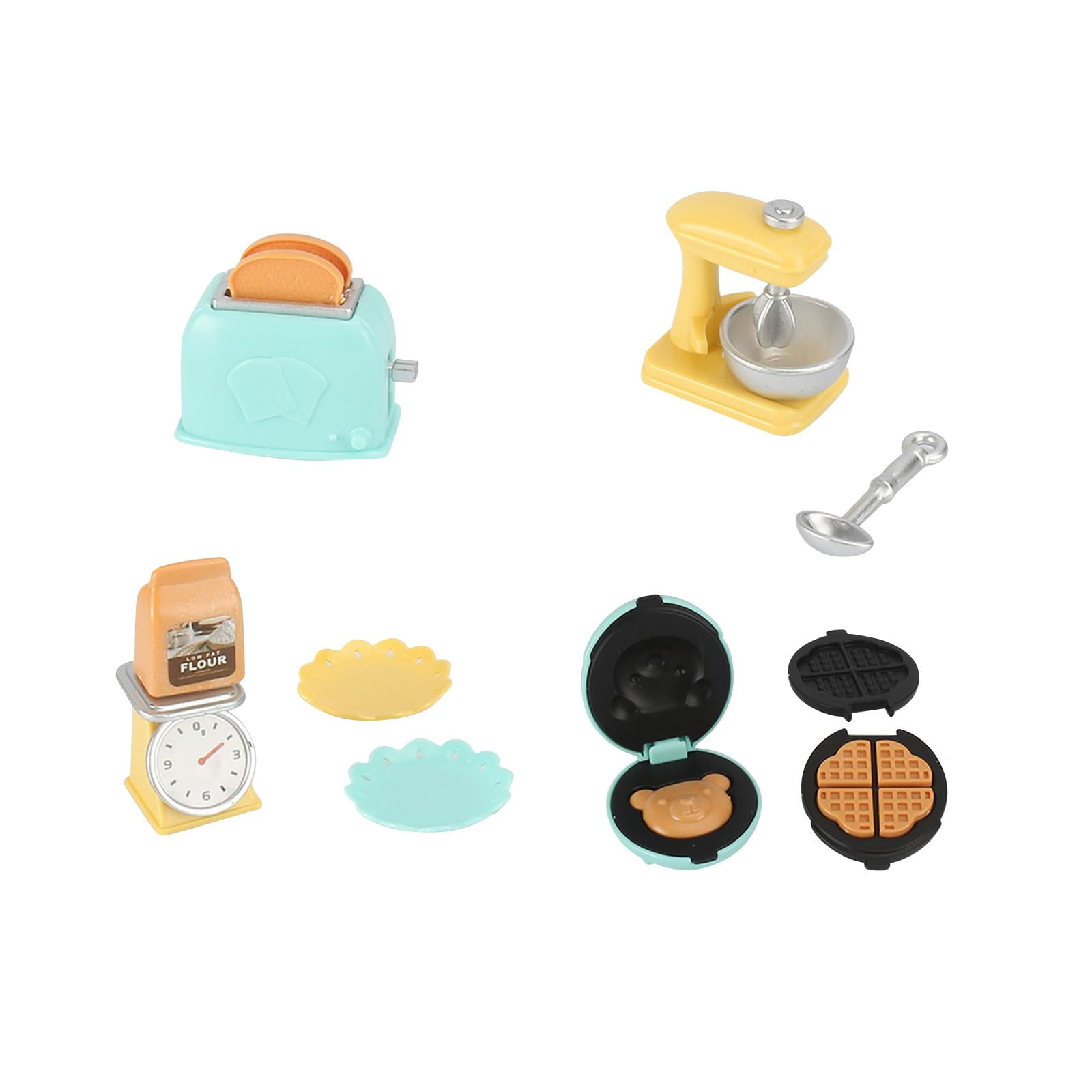 Bothyi - Casa De Muñecas Mini Escena De Cocina Artesanía Accesorios De Escena Horno De Gofres Para Niños Juguete C