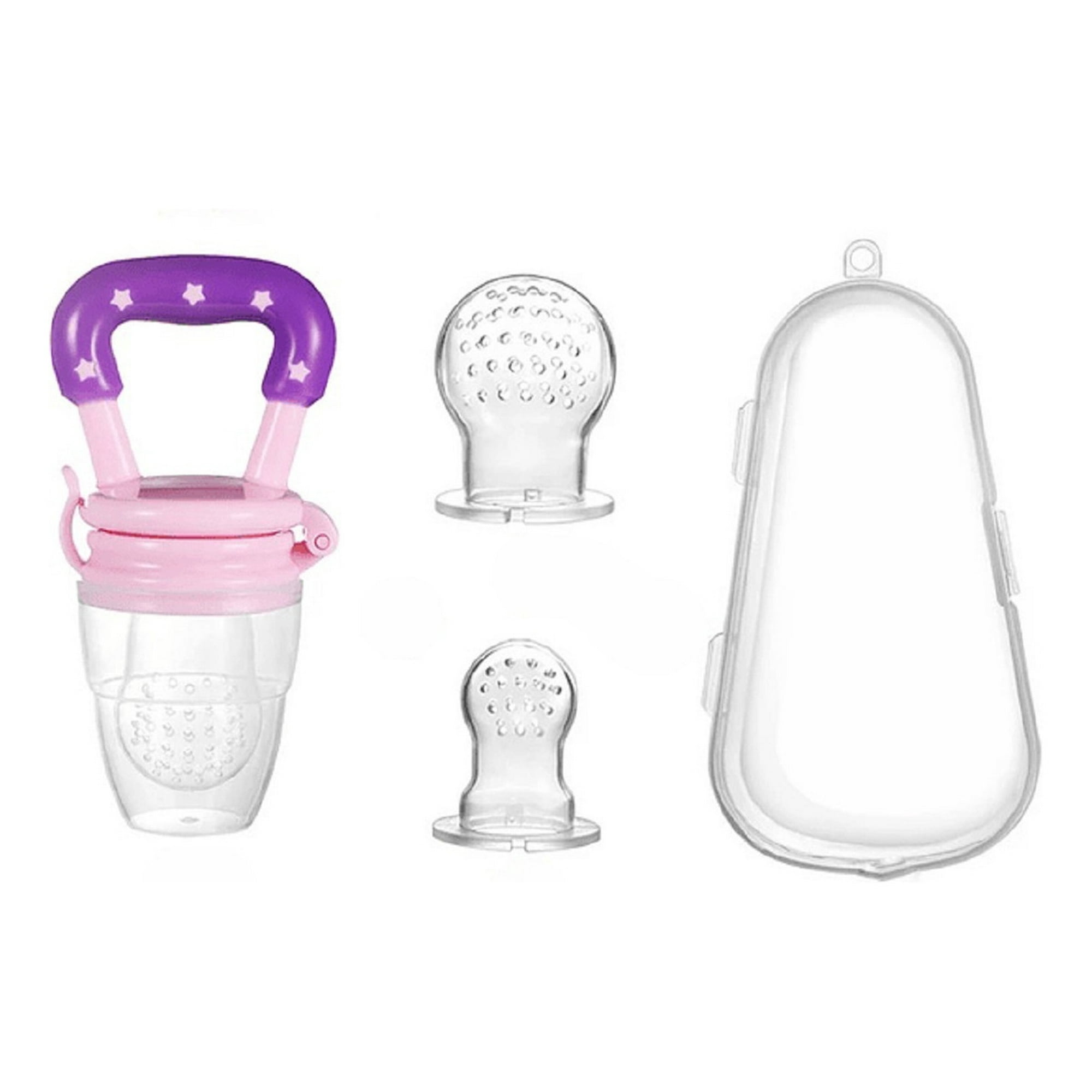 Genérico - Set 4 Chupete Comedor Alimentador Silicona Repuesto Bebe Lau