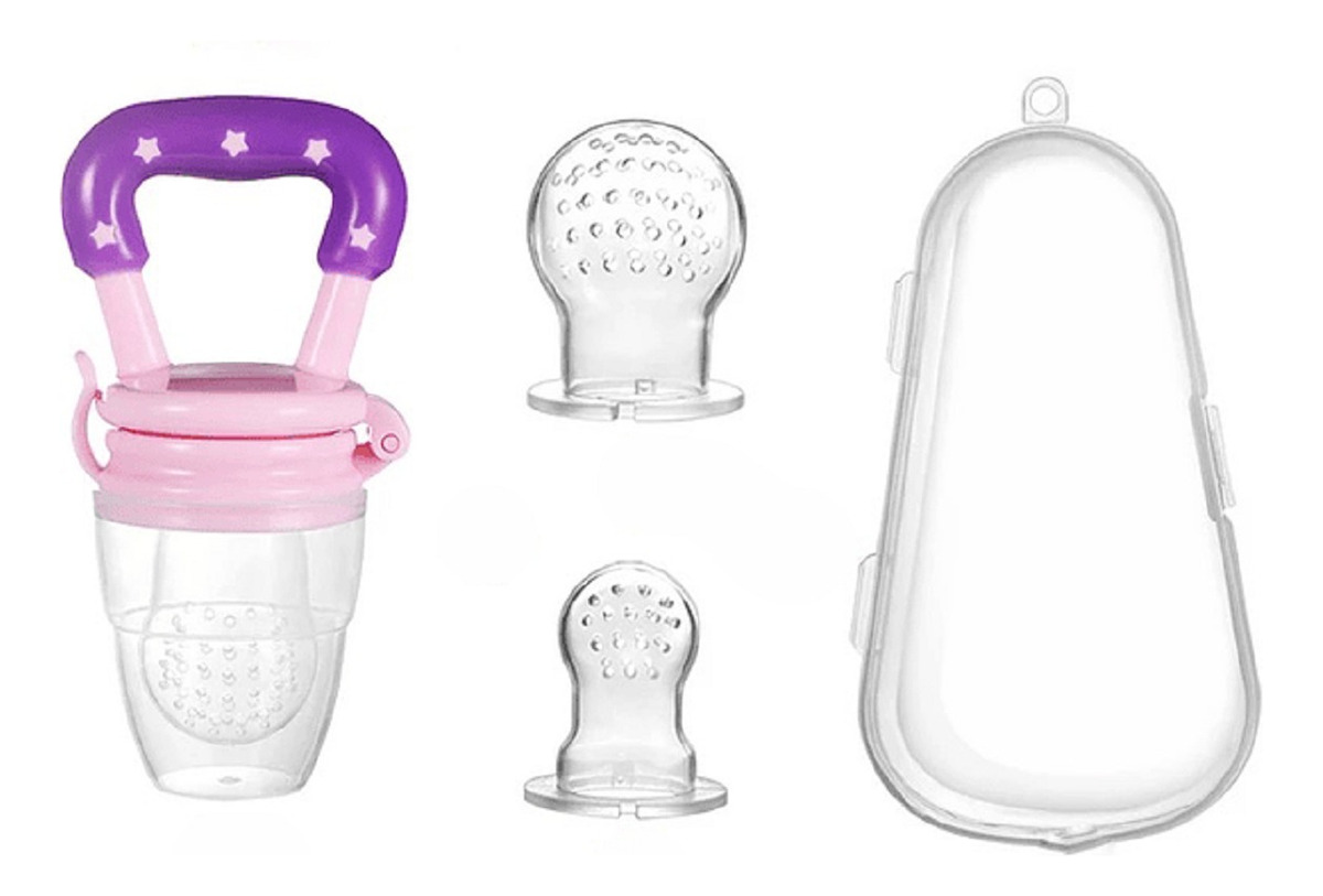 Genérico - Set 4 Chupete Comedor Alimentador Silicona Repuesto Bebe Lau