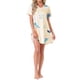 thumbnail image 1 of INSPIRE CHIC Camisón de Mujer de Manga Corta con Estampado Ropa de Dormir Camisetas de Noche Lindas L Albaricoque, 1 of 6