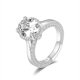 thumbnail image 1 of Anillos de Moissanita de 5 Quilates para Mujer Anillo de Compromiso Ovalado Color D Claridad VVS1 Anillo de Oro con Diamante Anillos de Boda de Plata Esterlina 925 Talla 5-9, 1 of 8