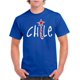 thumbnail image 1 of Polera Hombre, color azul, talla S, Estampado Chile, 1 of 3