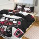 thumbnail image 1 of Cartoon Hello Kitty Friend Gir Bedding Set for Kids 3 Piece Bedding with 1 Flat Sheet And 2 Pillowcases King Bed Sheets, 1 of 5