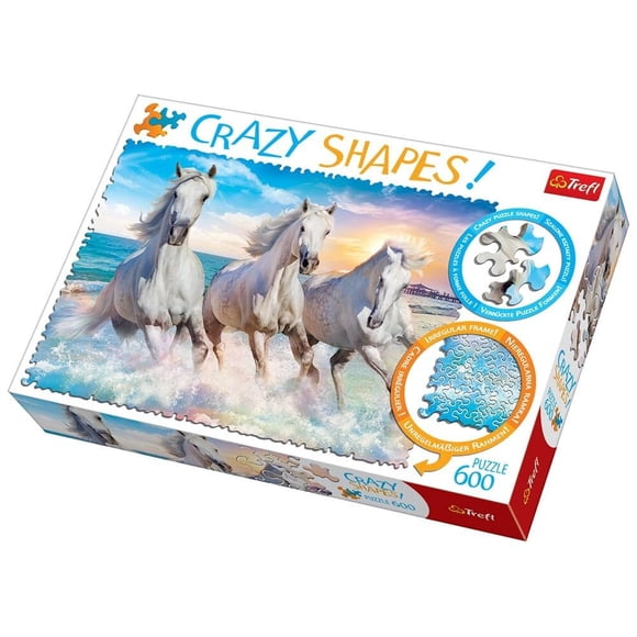 Rompecabezas Trefl Crazy Shape 600 piezas Horses Galop