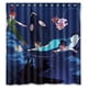 thumbnail image 1 of Cortina de ducha de Peter Pan volando en la noche, juego de cortina de baño con ganchos, tamaño 66 x 72 pulgadas, 1 of 3