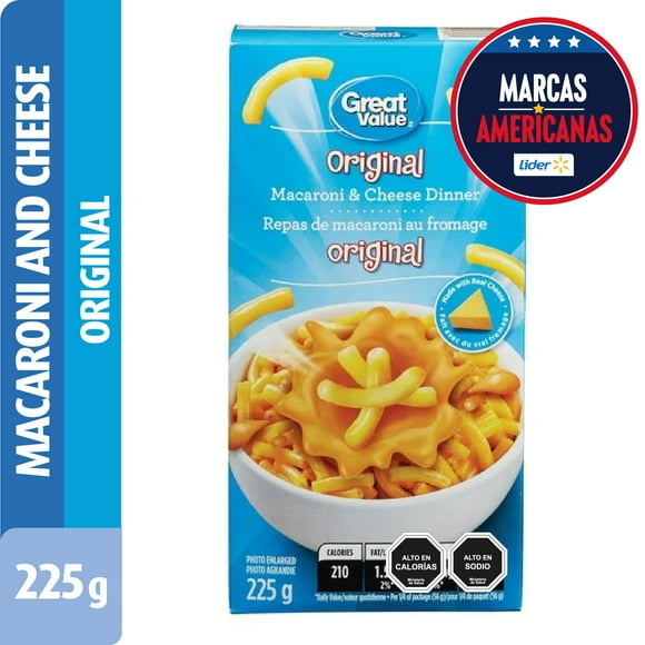 Fideo Pasta Macaroni & Cheese Original Caja, 225 g