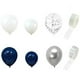 thumbnail image 1 of Kit de guirnalda de globos azules, confeti azul marino, arco de globos blancos para decoración de fiestas, bodas y cumpleaños., 1 of 5