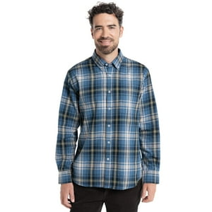 Truval - Camisa Villela Escocesa Azul Marino M