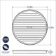 thumbnail image 4 of Parrilla de microondas y tapa para platos Nordic Ware, 25 cm, 4 of 5