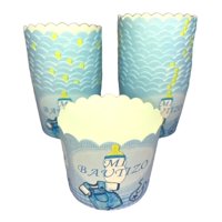 Genérico - 50 Capsula Para Hornear Capsulas Cupcakes Magdalena Bautizo