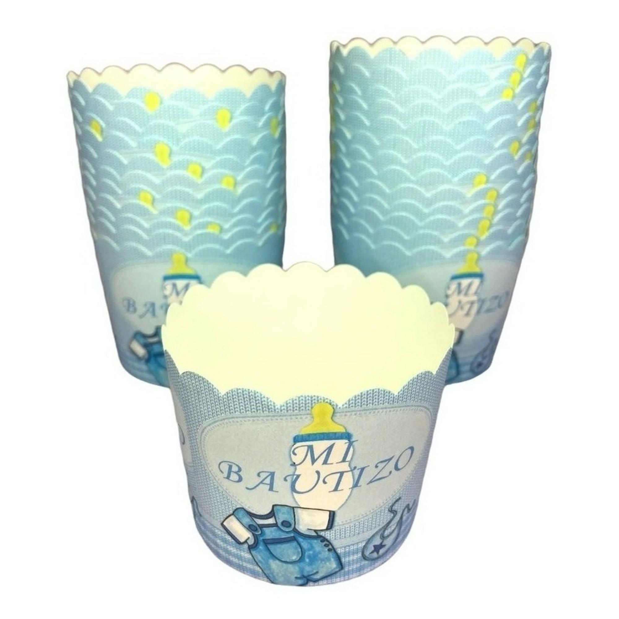 Genérico - 50 Capsula Para Hornear Capsulas Cupcakes Magdalena Bautizo