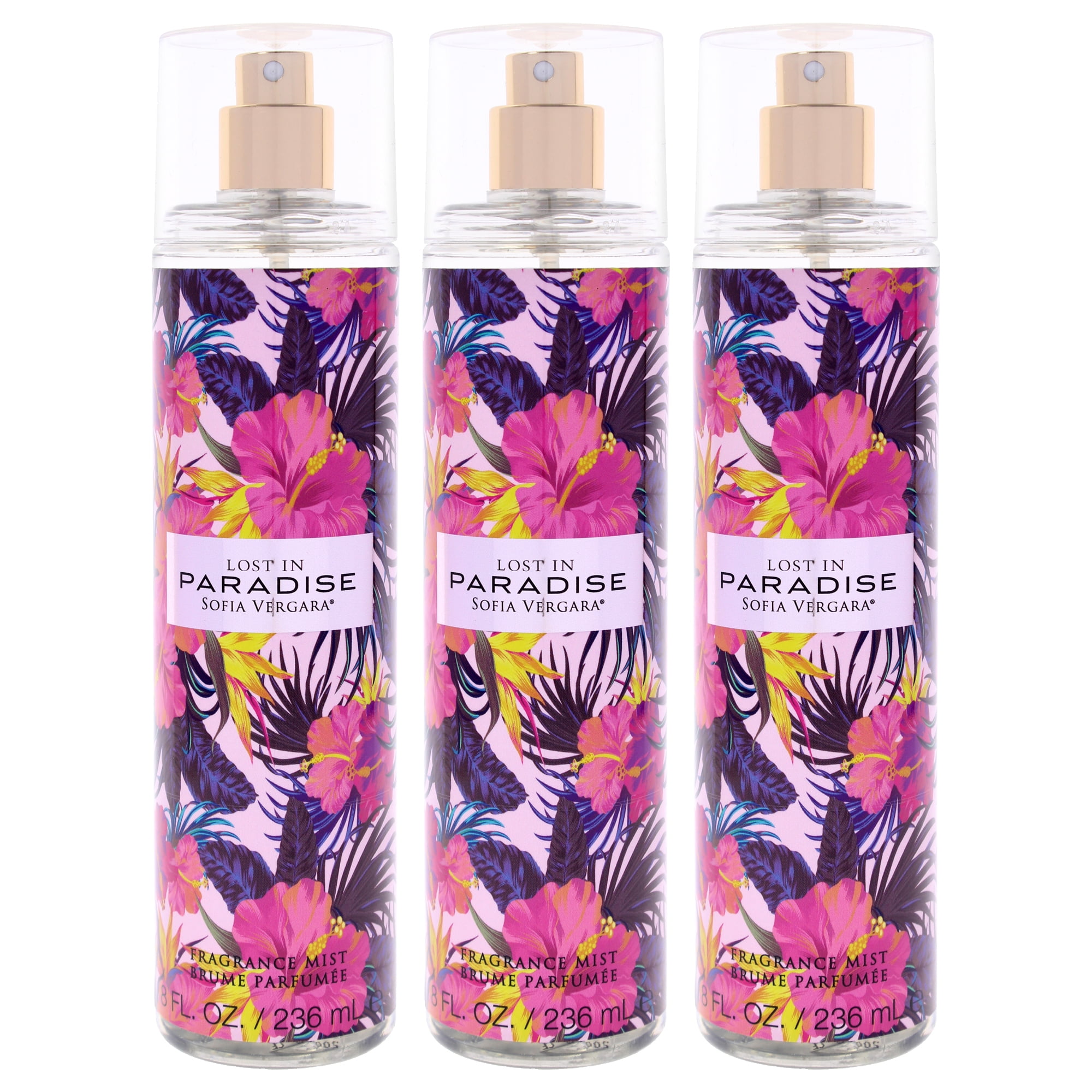 Perfume Sofia Vergara Lost In Paradise Spray 240ml Mujer Pack De 3