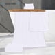 thumbnail image 2 of Juego de toallas TENSTARS de 6 piezas con dobladillo de seda de lujo, color blanco, 2 of 7