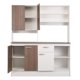 thumbnail image 2 of Kit Cocina Paula 5 Puertas 1 Cajon Nogal - Blanco, 2 of 16