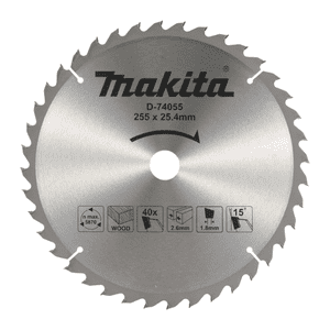 Makita - Disco Sierra Circular Para Madera 255Mm10"" 40Dientes D-74055