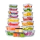 thumbnail image 1 of Juego de recipientes de vidrio para almacenamiento de alimentos de 40 piezas con tapas herméticas, 1 of 8