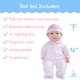 thumbnail image 2 of Muñeca asiática JC Toys La Baby de 40 cm con traje y chupete, 2 of 6