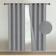thumbnail image 1 of Cortinas Blackout 2 Paños 140x220 Lino Doble Faz Gris, 1 of 3