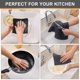 thumbnail image 4 of Kitinjoy Paños de Cocina 100 % Algodón, Pack de 6, Tejido Tipo Gofre Ultra Suave y Absorbente, Toallas de Secado Rápido, 30 × 30 cm, Gris Oscuro, 4 of 7