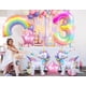 thumbnail image 3 of Set De Globos Unicornio Arcoíris Número 3 Estrella, 3 of 5